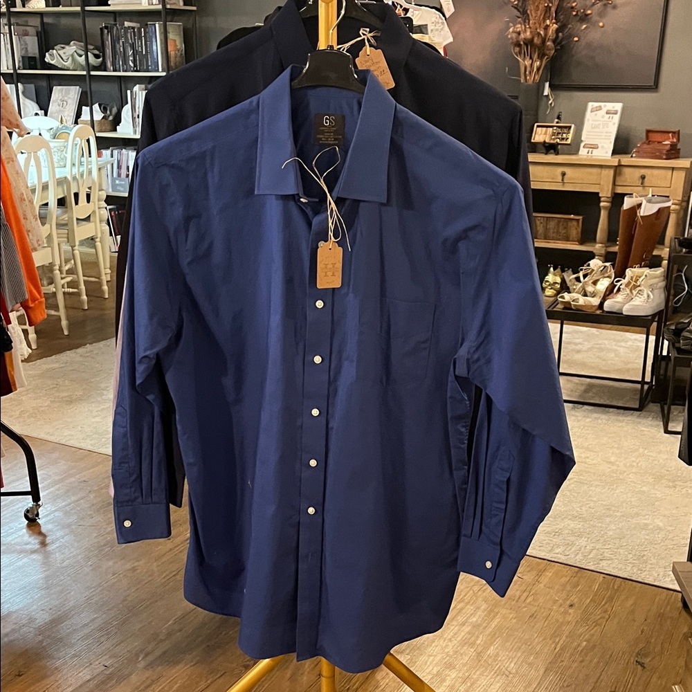 Giorgio Fiorelli Men's Deep Blue Dress Shirt